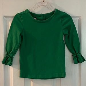 Ricrac and Ruffles green top